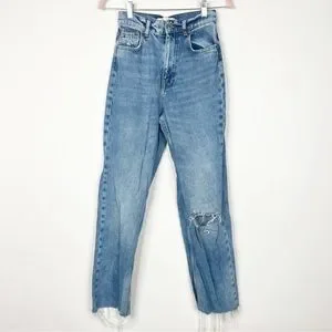 Zara Jeans Zara The 9s Full Length Jean In Daryl Blue Slim